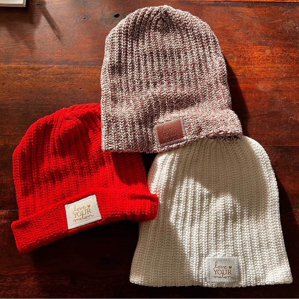 Love Your Melon Beanie: Winter White